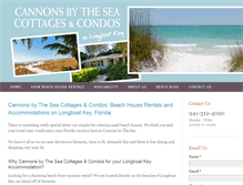 Tablet Screenshot of cannonsbythesea.com